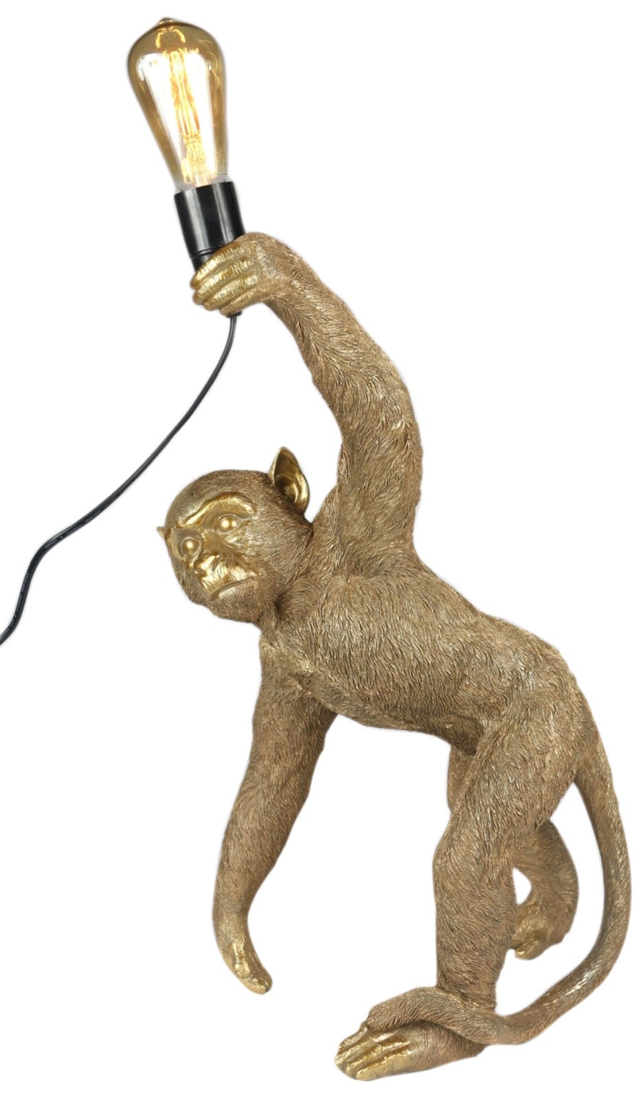 Monkey Crouching Lamp - Click Image to Close